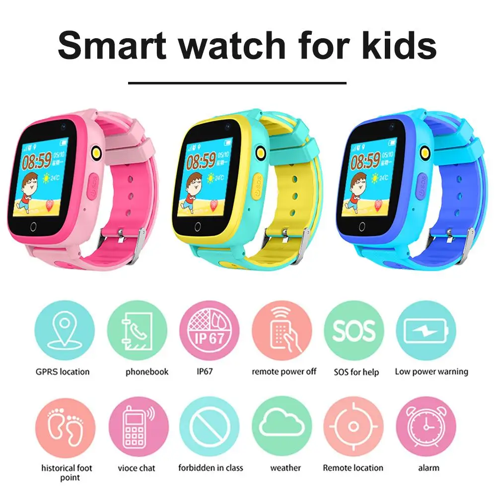 

Q11 Children's Smart Watch SIM Card Color Touch Screen Dual Positioning One Button SOS Smart Watch For Boy Girl Birthday Gift
