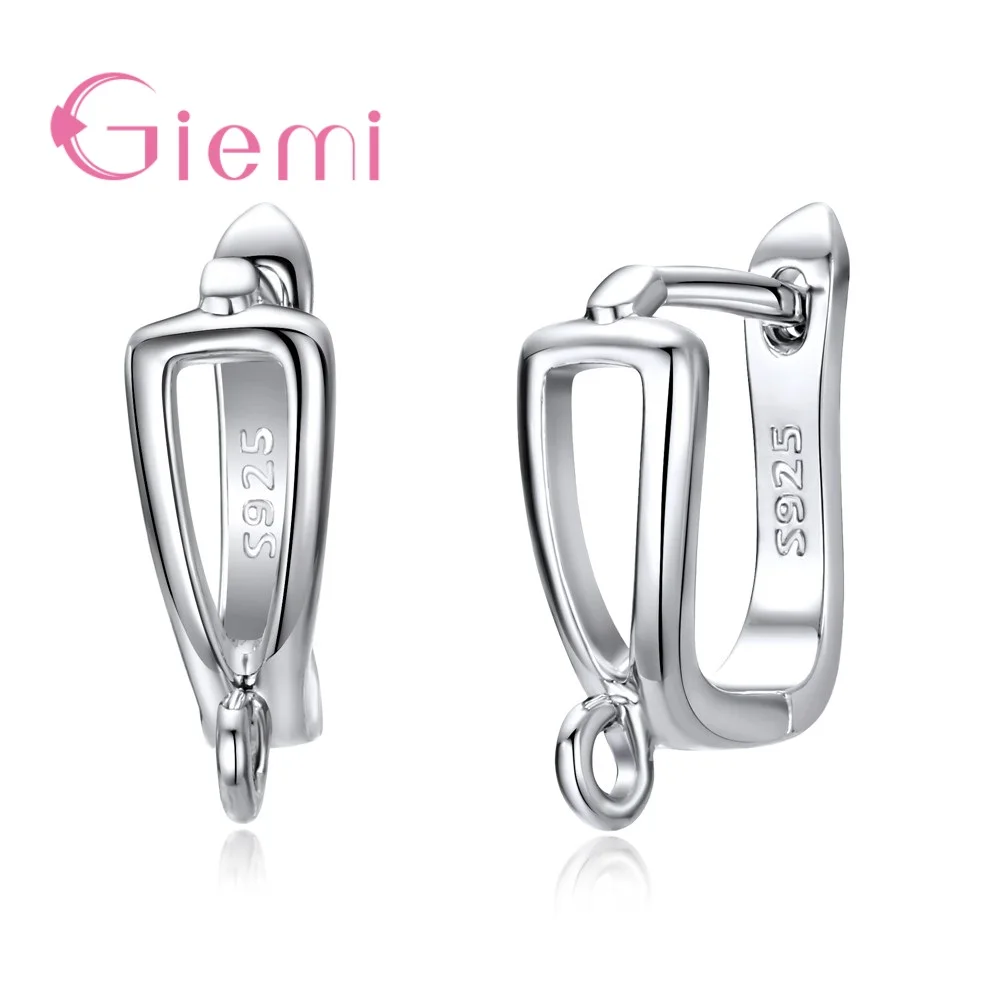 

High Quality Silver Jewelry Earrings Hollow Shape Earring Parts DIY Original Accessories Hang Pendant Hot