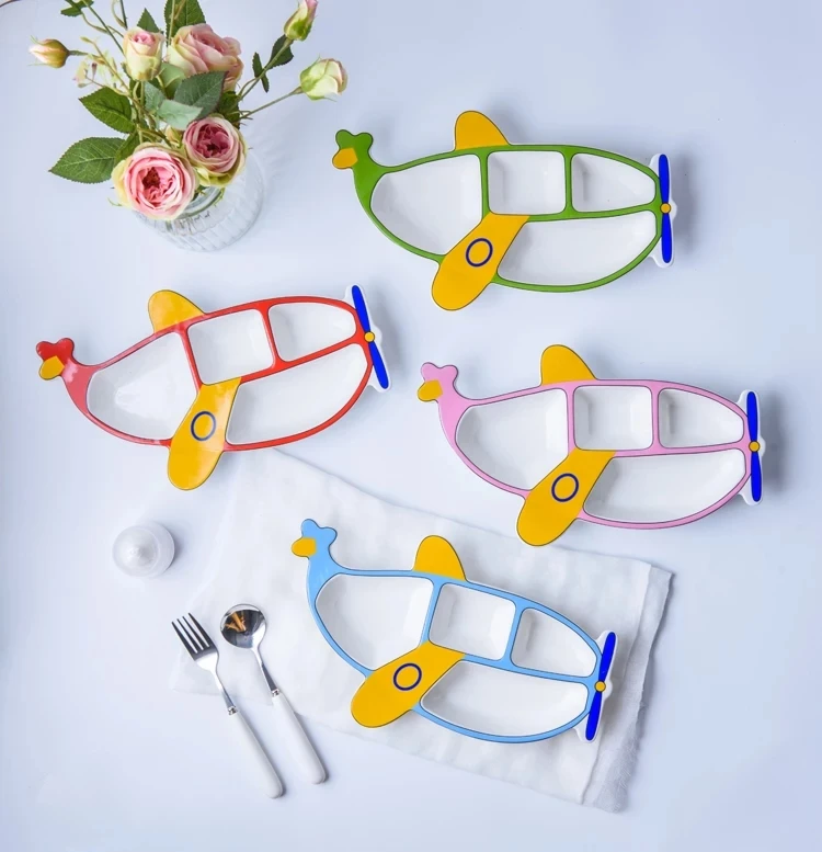 Divided Melamine Plate - Plane Shape