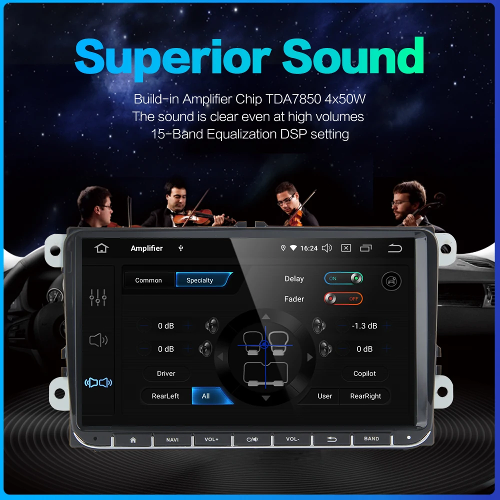 Top Dasaita 9" IPS Touch Screen 1 Din Car Radio Android 9.0 for VW GPS Polo Golf Eos Tiguan Seat leon Passat Car Stereo 1080P Video 4 Top Dasaita 9" IPS Touch Screen 1 Din Car Radio Android 9.0 for VW GPS Polo Golf Eos Tiguan Seat leon Passat Car Stereo 1080P Video 4