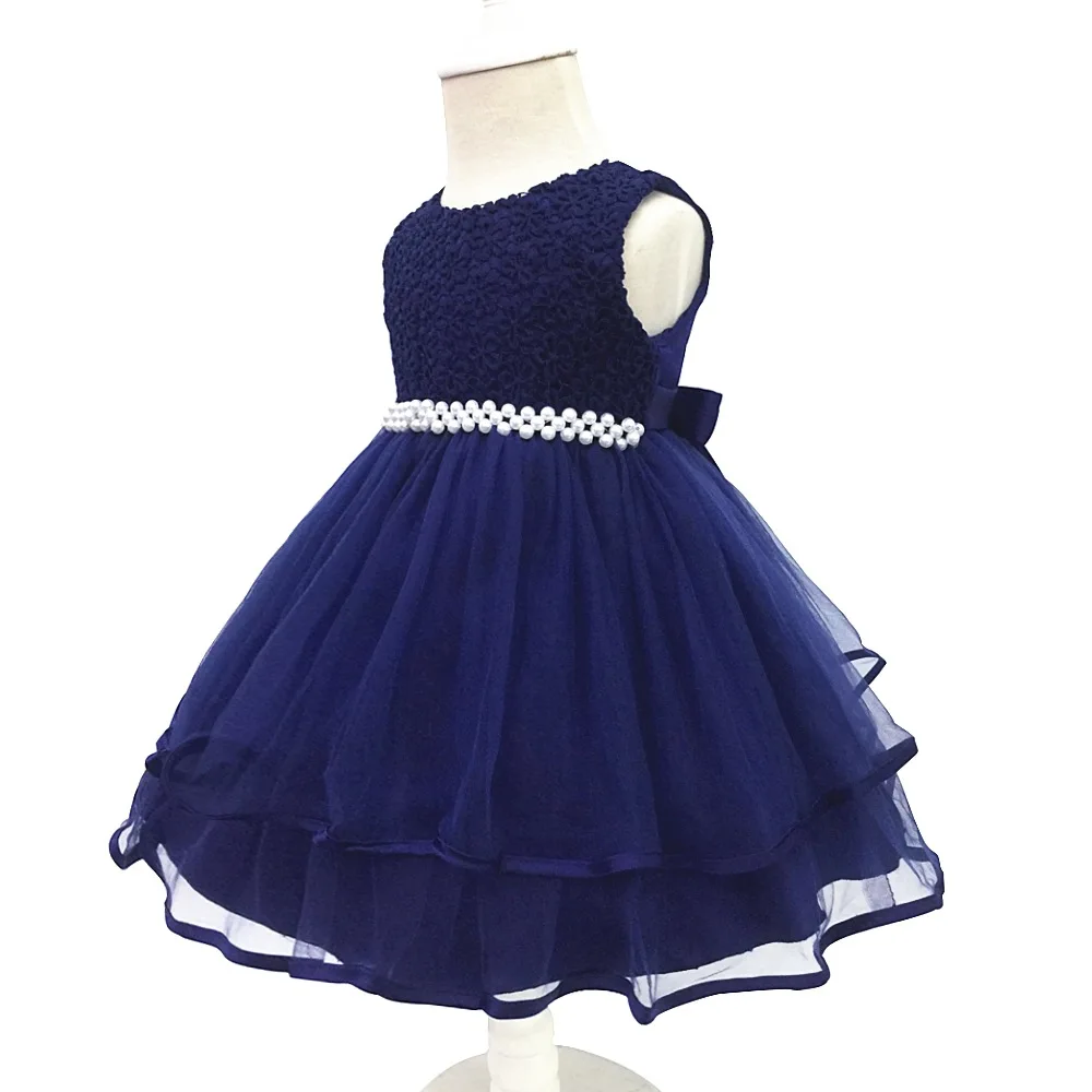 Flower Baby Girl 1 Year Birthday Party Dress Kids Clothes Girl Infant