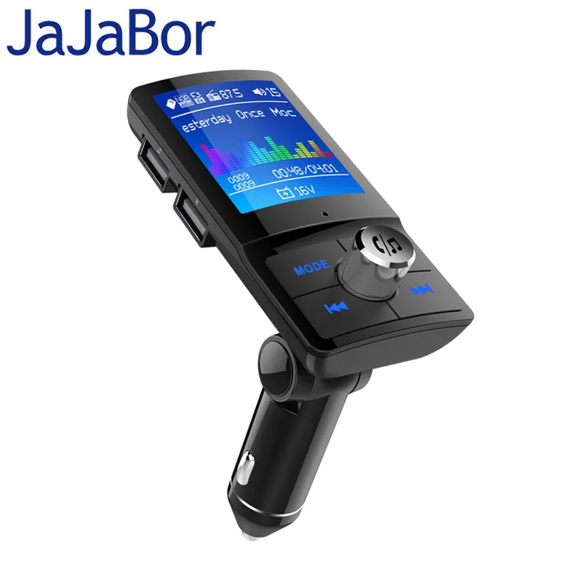 Гарнитура громкой связи JaJaBor Bluetooth Carkit FM передатчик поддержка цветного экрана Siri