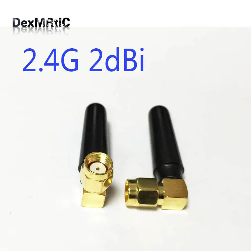 1 шт. Wi Fi антенна 2 4 ГГц 2dbi RP SMA разъем под прямым углом Bluetooth Современная внешняя