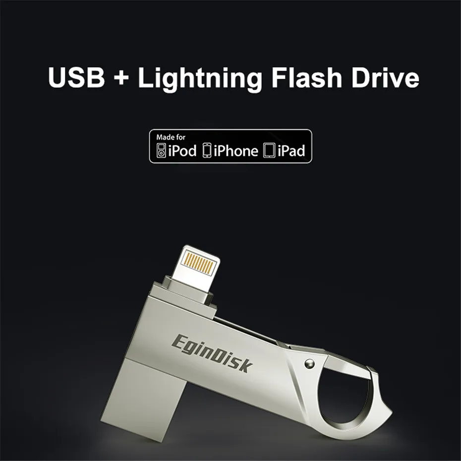 Eaget USB флеш-накопитель 32 Гб 64 Гб 128 ГБ USB ключ OTG Флешка 16 Гб металлический флеш-накопитель USB флеш-накопитель для телефонов iPhone type-C