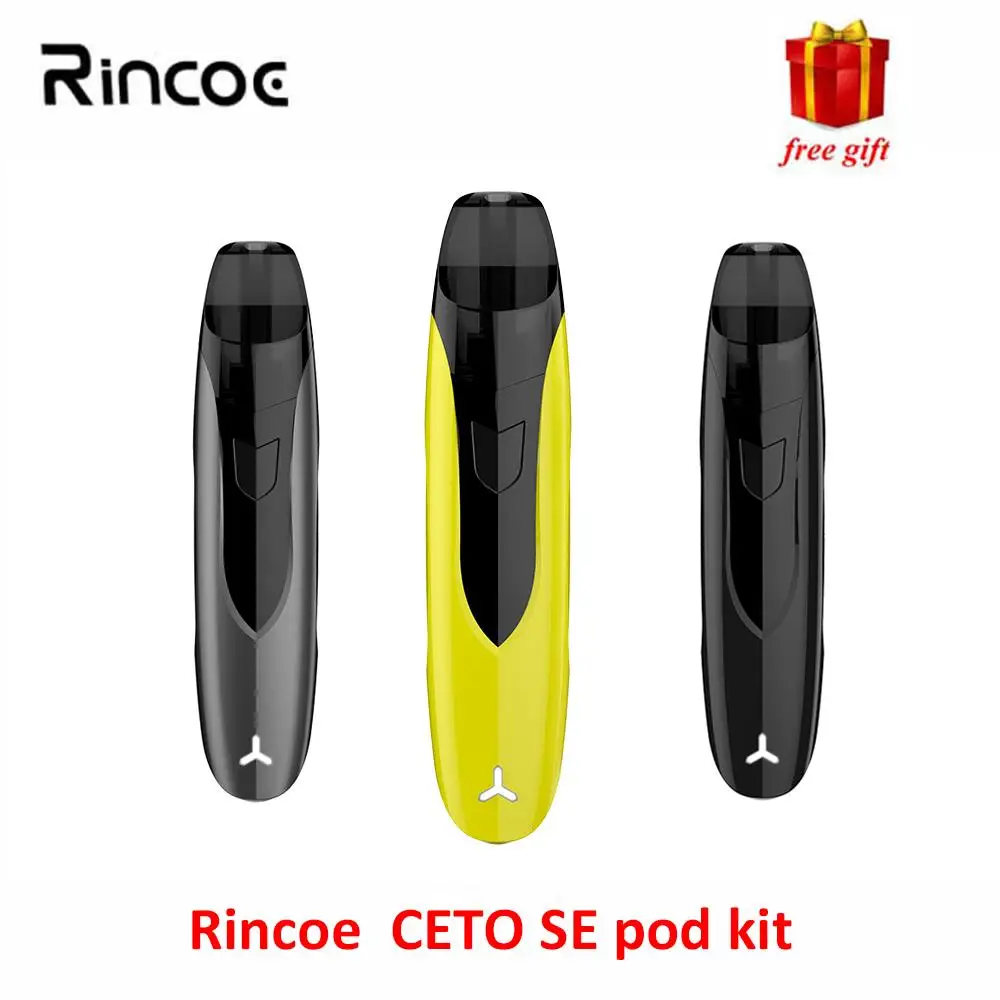 

Rincoe Ceto SE Pod Kit Starter Kit with 650mAh Battery 2ml Cartridge vs suorin vagon justfog minifit ovns pod System kit e-cig