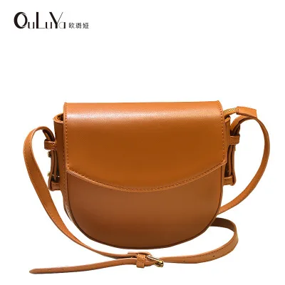 

Korean version of the three-dimensional women's tide foreign trade simple saddle bag shoulder Messenger bag handbag