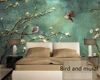 Beibehang Custom wallpaper 3d mural hand-painted painting flowers and birds fashion interior background decoration 3d wallpaper ► Photo 2/3