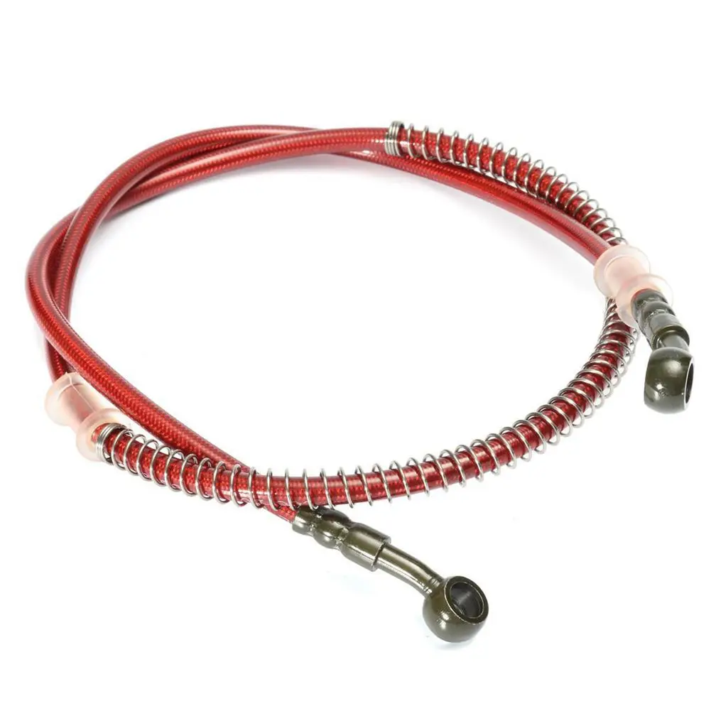 

Motorcycle Bike Brake Clutch Throttle Cable Oil Hose Line Pipe Red 120cm