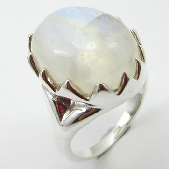 

Rainbow Moonstone Ring Sz 6.75 Pure Women's Jewelry Unique Designed