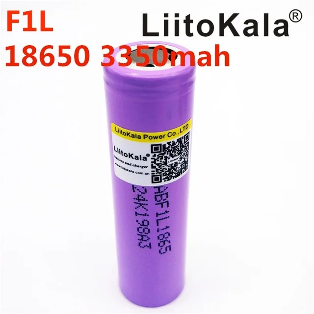 1 10 шт./лот liitokala lii F1L Original 3 6 V 18650 INR18650 3000mah 3350mAh 3400mah 4 2 отключить перезаряжаемая