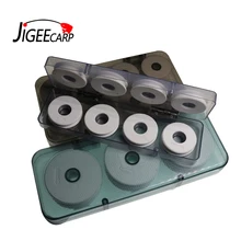 JIGEECARP Премиум ABS рыболовная основная линия намотка Снасти Коробка рыболовные аксессуары проволочная доска с мягкими пенопластовыми катушками EVA 6 8 16 Axis