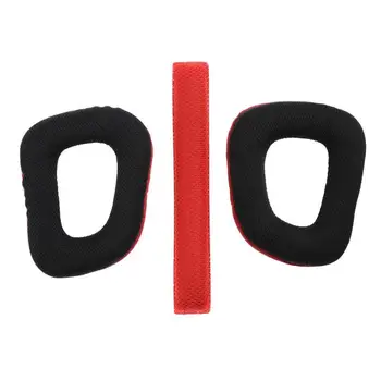 

ALLOYSEED NEW 1 set Replacement Ear Pads With Headband Cushion For Logitech G430 G930 Headphones