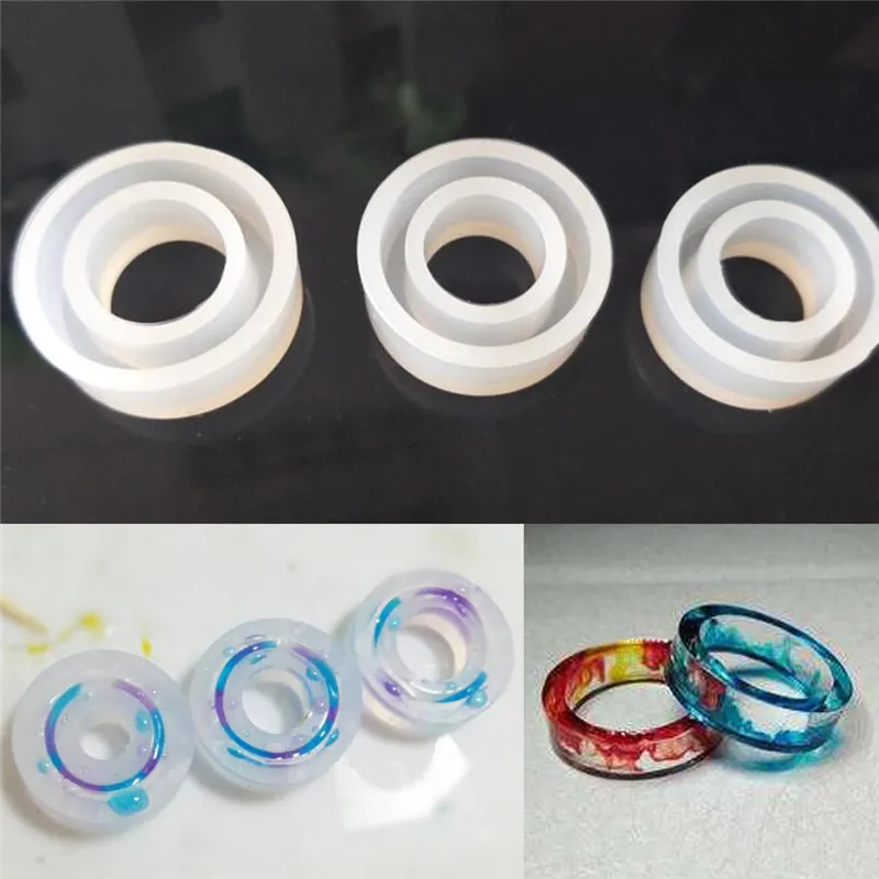 Round Cat Shape Ring Mold Epoxy Resin Molds DIY Silicon Mould Jewelry