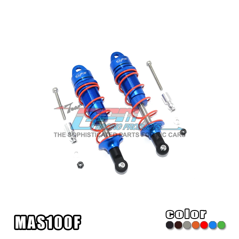 1SET ARRMA RC CARS TYPHON/SENTON ALLOY FRONT ADJUSTABLE DAMPERS SHOCK ABSORBERS 100MM - MAS100F | Игрушки и хобби