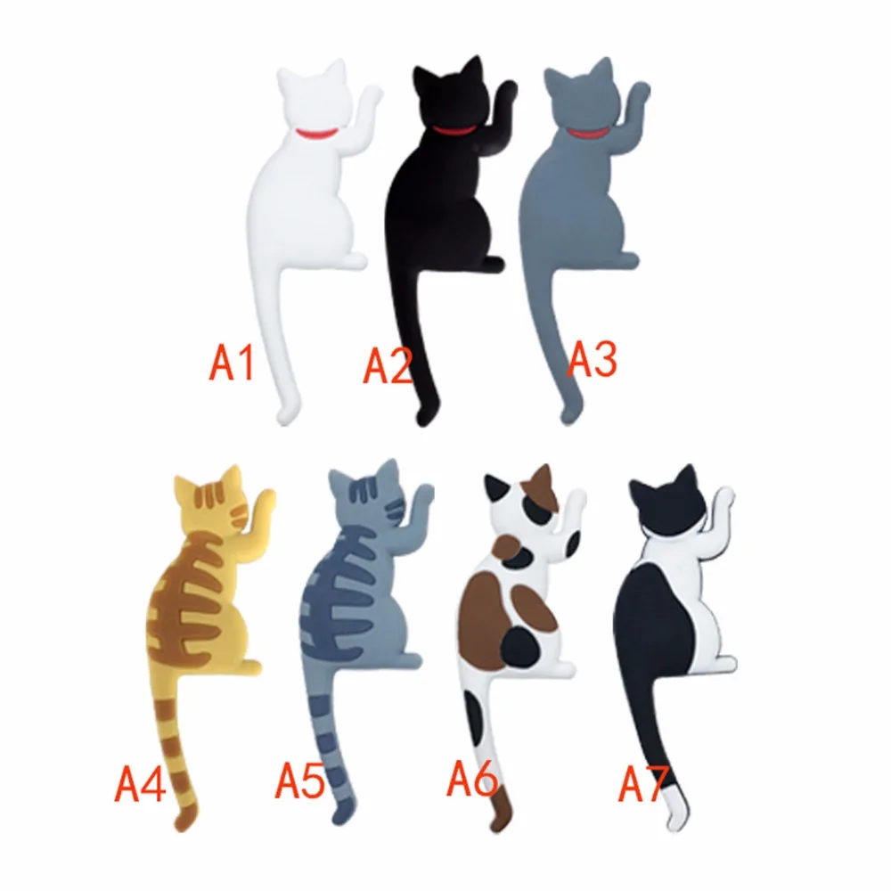 

1 pcs Creative Fridge Magnet Long Tail cat tail refrigerator decoration stickers Magnetic Kids toy home accessories