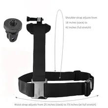 For Sony Action Cam Mini Cameras Adjustable Chest Shoulder Body Blet Strap Mount+ Release Plate + Long Screw Bolt + Head Strap