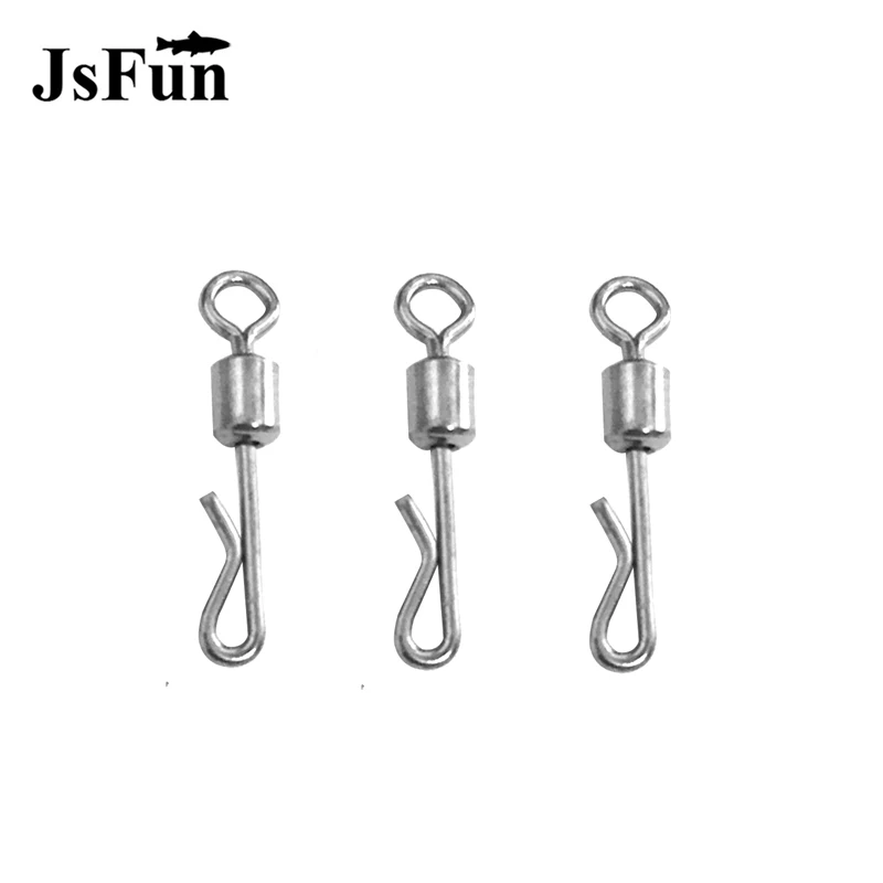 

20pcs Quick Change Rolling Swivels Carp Rigs Q-Shaped Connector for Carp Fishing Hooks Terminal Connector Outdoor PJ116