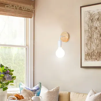 

modern wall light industrial wall lamp decorative light fixtures bedroom lamp bedside light wall led light e27 wood wall lamp