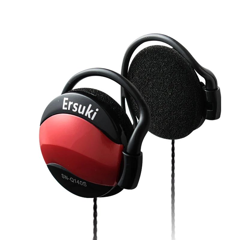 Ersuki Q140s سماعات 3.5 ملليمتر سماعة مشبك الأذن سماعة ل Mp3 لاعب الكمبيوتر المحمول الهاتف سماعة الجملة