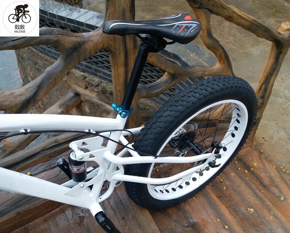 Kalosse гидравлические тормоза с полной подвеской M310 Fat bike 26*4,0 дюймов Снежный велосипед fat велосипед горный велосипед 24 скорости