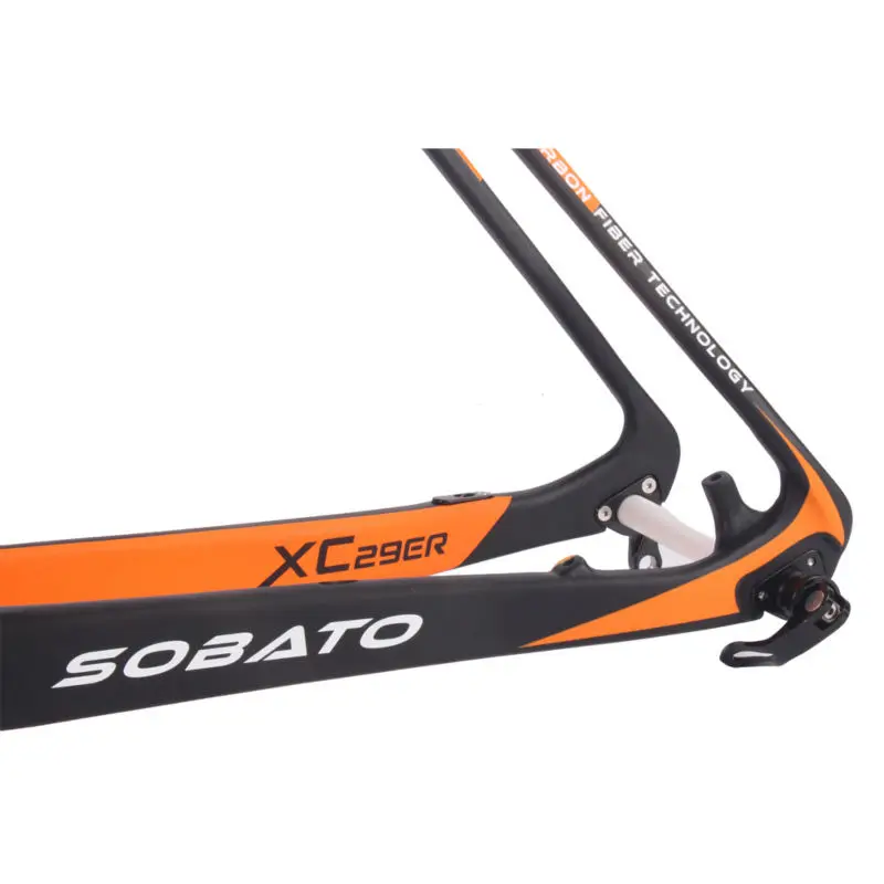 Sobato полный углерода UD Matt горный велосипед MTB 1" 29ER BSA рамки оранжевый черный