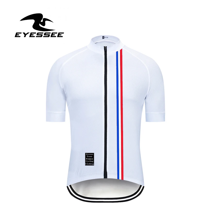 

New! 2019 short-sleeved France cycling Jersey Eyessee professional team men's competition breathable cycling bicycle clothing