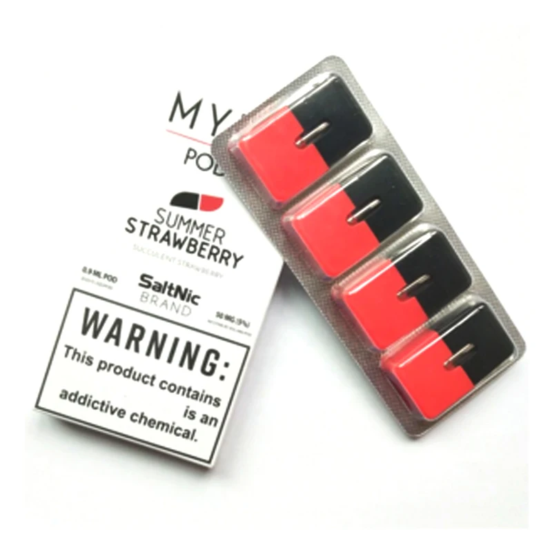 

4Pcs/Lot Vape Pen Pods 0.9ml Closed System Pod Vape Pen Cartridge for MYLE Device Electronic Cigarette BCD Pods