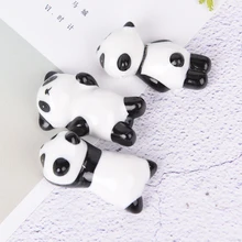 Высококачественный инструмент для маникюра с милой пандой для ногтей, кисточка для ногтей, подставка для ручек, керамическая подставка, держатель, прекрасная косметическая подставка для ручек