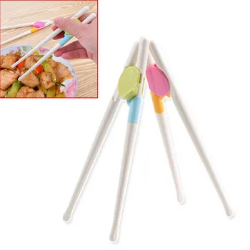 

1 Pair Baby Training Chopstick Food -Grade Plastic Baby Exercise Training Chopstick Cartoon Children Learning Chopstick