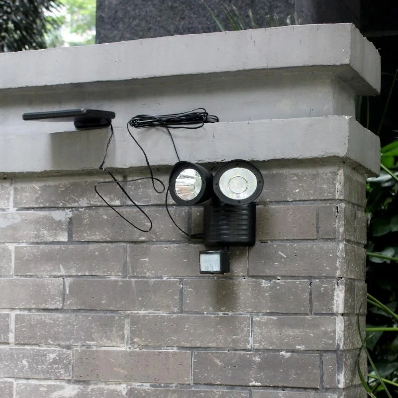 

Solar Lights Outdoor 22 LED Wall Mounted Motion Sensor Light Double Heads Adjustable Path Lamp QJ888