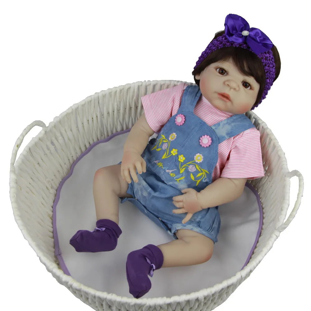 Для NPK 22 ''Reborn Baby Doll Одежда с модным стильным горячим силиконовым Reborn 55 см Bebe кукла аксессуары для детей для DIY куклы