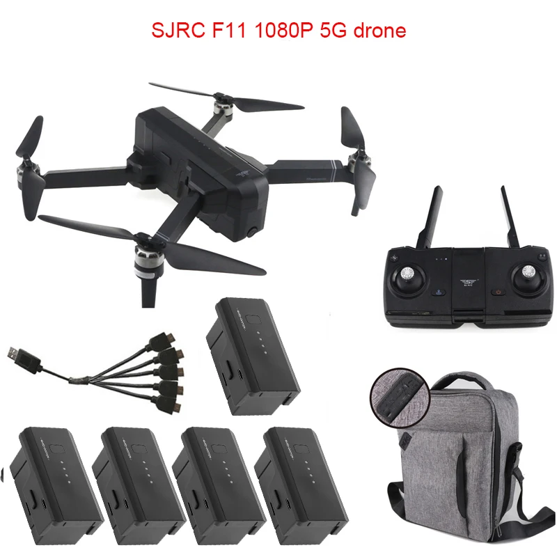 

SJRC F11 GPS 5G Wifi FPV With 1080P Camera 25mins Flight Time Brushless Foldable Arm Selfie RC Drone Quadcopter