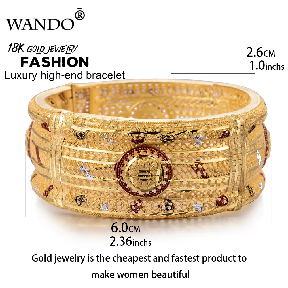 Wando, большие, Роскошные, открытые браслеты и браслеты для женщин/девушек, Дубай, Франция, свадебный браслет, браслеты, средний, ювелирные изделия в восточном стиле, подарок