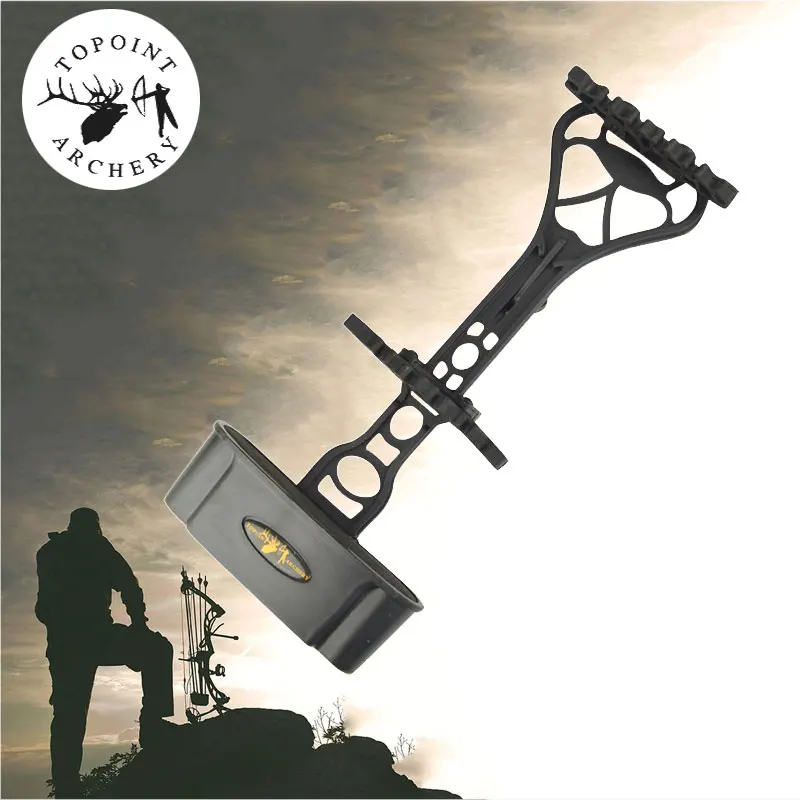 TP726 1 Piece Black color Archery Quivers 6 Arrows Quiver Deadlock Lite