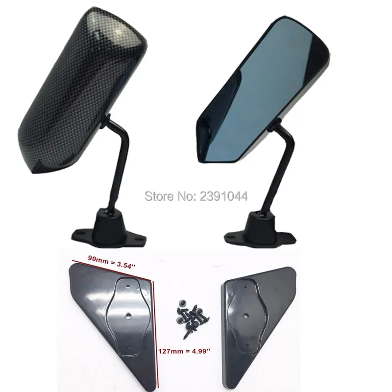 F1 style ABS racing side FENDER mirrors for Corolla AE86 Starlet Mr2 FRS Xb Supra R+L Non
