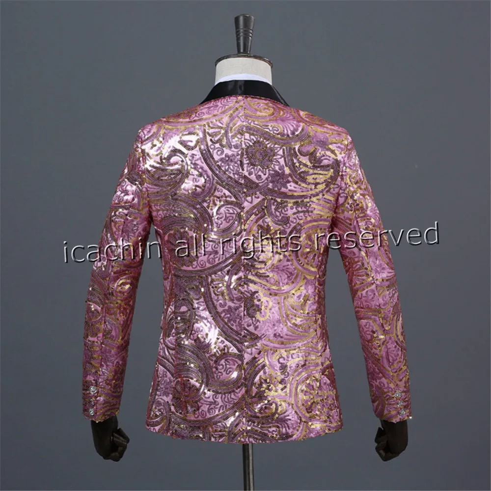 pink sequin blazer (5)