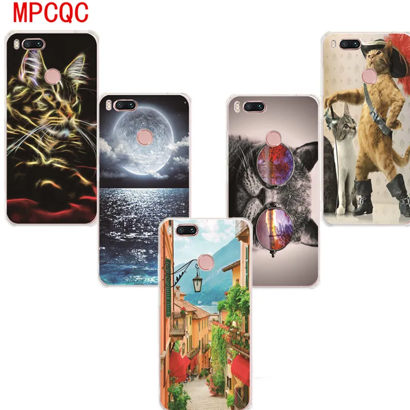MPCQC Anti-fall Geometric case for Xiaomi 5 6 A2 Lite soft TPU pattern phone Redmi Note 5A Pro 6A Y2 S2 4X Plus |