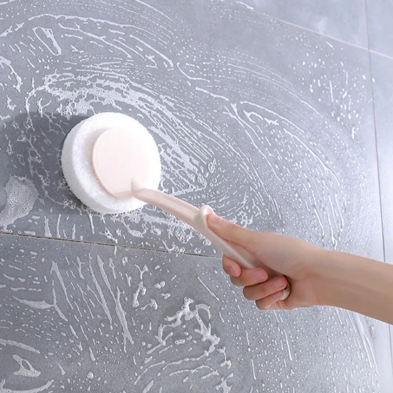 

Long Handle Bathroom Brush Cleaner Holder Magic Soft Sponge Kitchen Organizer Tile Washing WC Bathtub Floor Bathroom Accessories