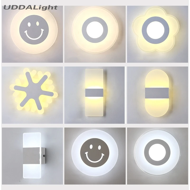 led wall lamp modern simple bedroom bedside lamp creative balcony aisle corridor living room staircase wall lamp 30% off