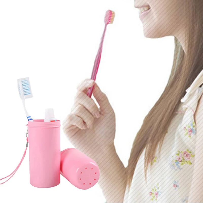 

Portable Travel Toothbrush Box Cover Holder Outdoor Travel Hiking Camping Toothbrush Cap Case Protect Storage Candy Color Box