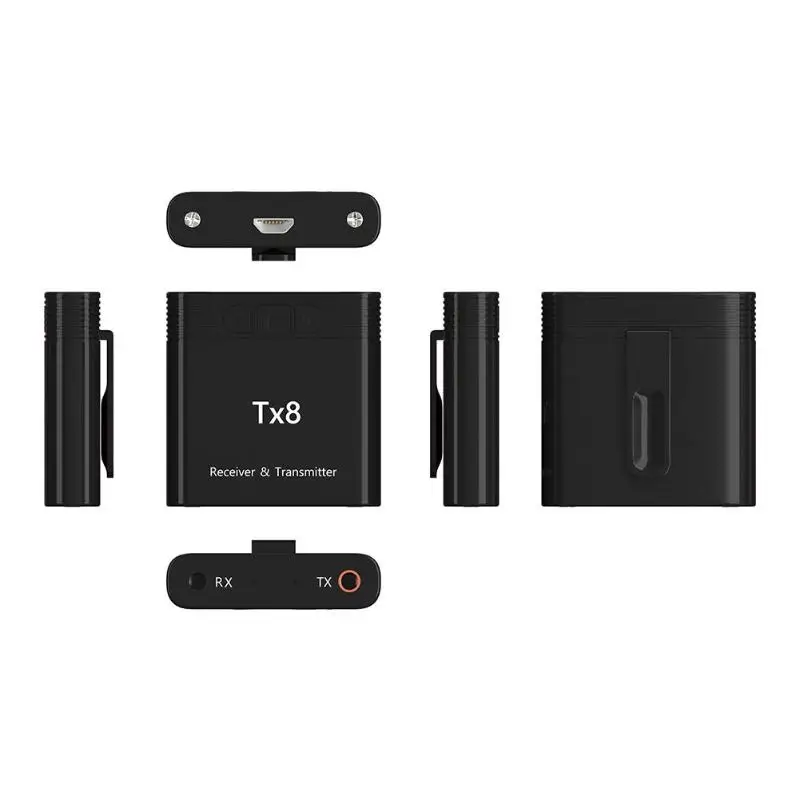 TX8 беспроводной Bluetooth 4,0 передатчик приемник аудио адаптер для наушников ПК обеспечивает память для парных устройств 42x42x13 мм