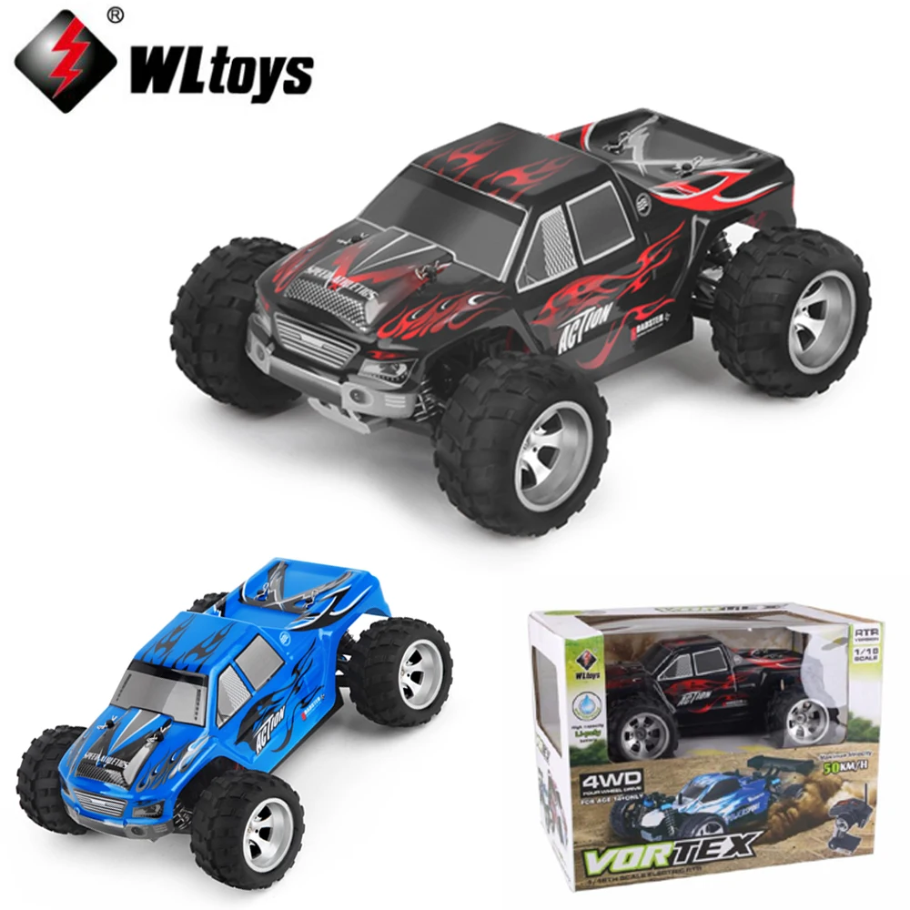 

Wltoys A979 1:18 Scale Toys 2.4G 4WD 50km/h RC Bigfoot rc car suvs climb a wall climbing professional racing car