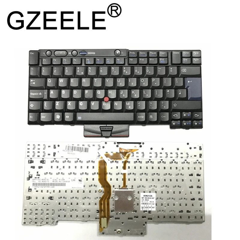 GZEELE New UK Laptop Keyboard for IBM for Lenovo X220 X220i X220T T400s