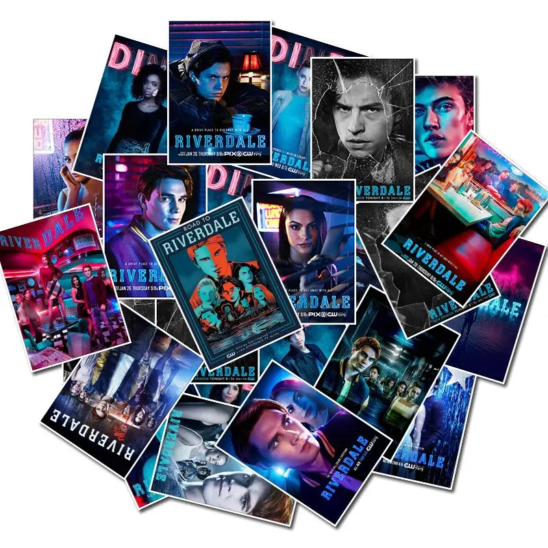 

25Pcs TV Series Riverdale Stickers for Laptop luggage Car Styling Vinyl Decals Doodle Cool DIY Sticker