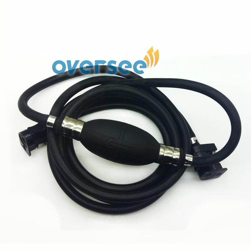 Boat Motor Fuel Line Hose with Connector and Primer Pump for Yamaha