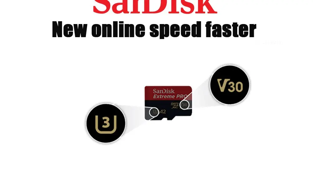 Карта памяти SanDisk Extreme Pro Micro SD карта, 32 ГБ, 64 ГБ, 128 Гб microSDHC/microSDXC UHS-I C10 U3 V30 A2 TF карты для Камера Drone