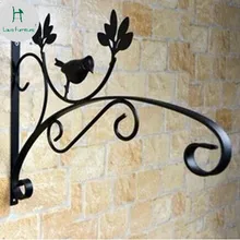 Луи мода металлический цветочный горшок корзина висячий крючок открытый балкон настенный стенд