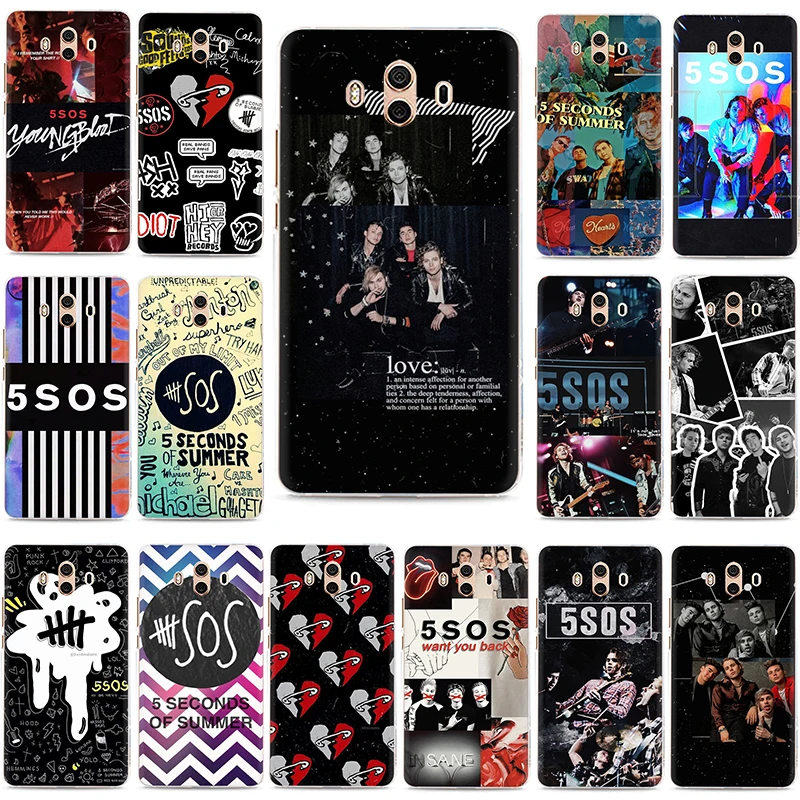 

5 Seconds of Summer 5SOS Hard phone case for Huawei Y6 Y7 Prime Y9 2017 2018 Mate 10 20 30 Pro Lite Nova 2i Lite 3 3i