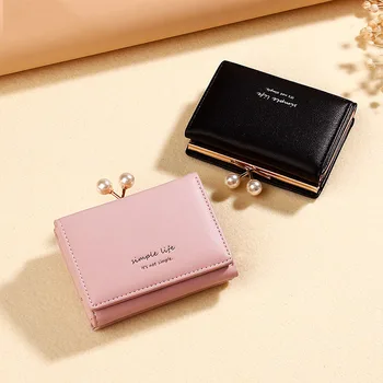 

2019 Luxury Cute Wallet Women Leather Short Card Holder Ladies Purse Clutch Money Pocket Women Wallets Bag Cartera Mujer W267