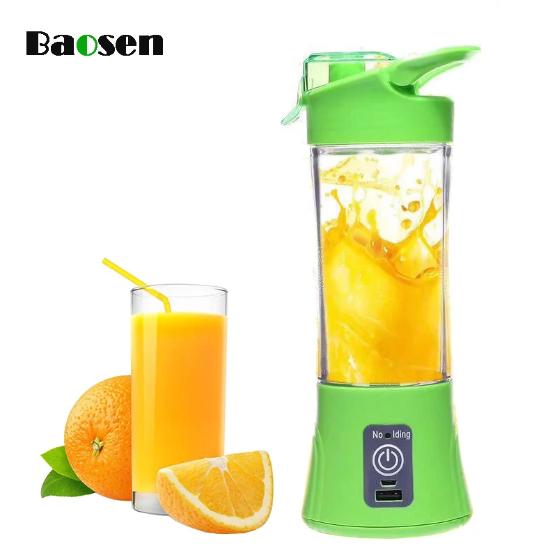 

Baosen 400ml Multifunctional Portable Electric Citrus Juicer Cup USB Rechargeable Juicer Bottle Automatic Milkshake Blender